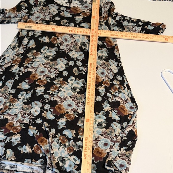 Karen Kane Black Floral Long Sleeve Dress - Picture 5 of 6